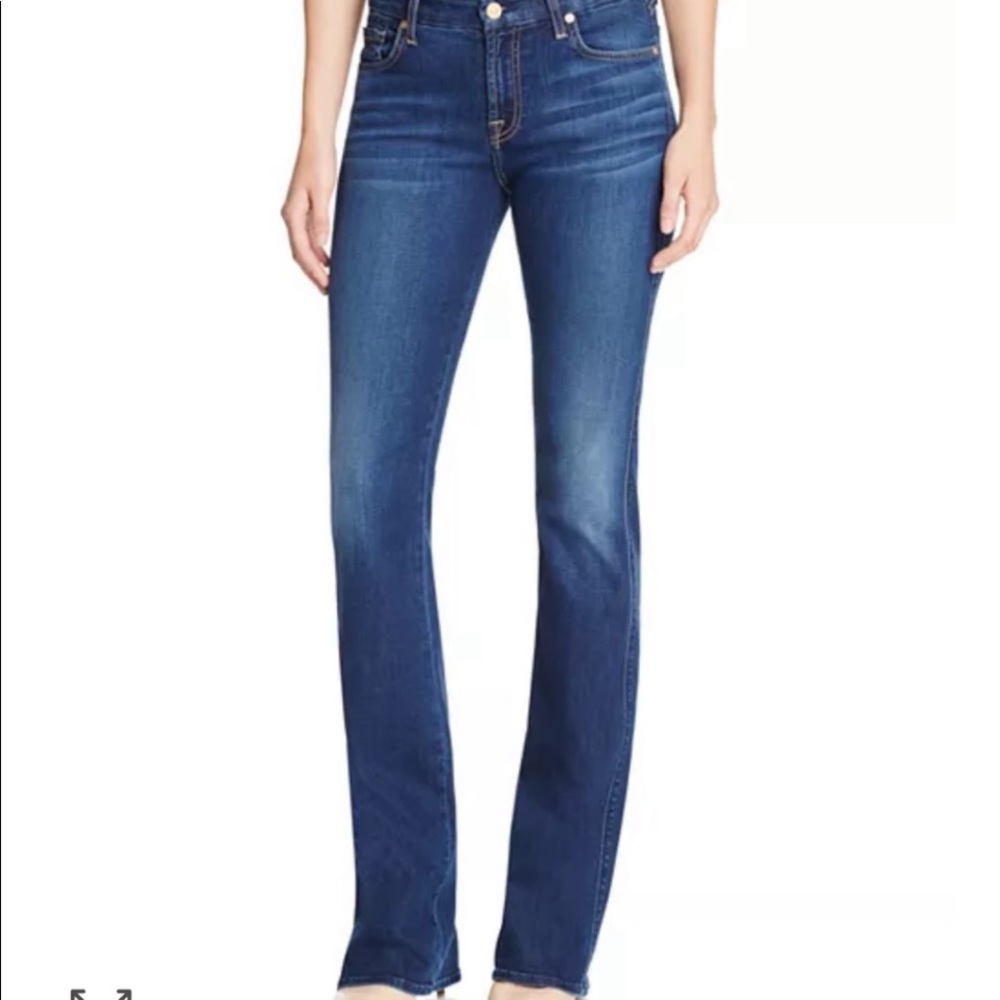 Like NEW! 7 FAMK Kimmie Bootcut Sz 28 - Picture 2 of 8